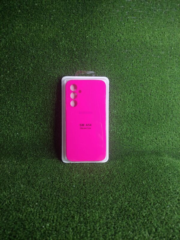 Samsung Galaxy A54 | Forro Protector| Silicone Case |Fucsia Neon | Samsung | Carcasa | Funda | Anti Humedad