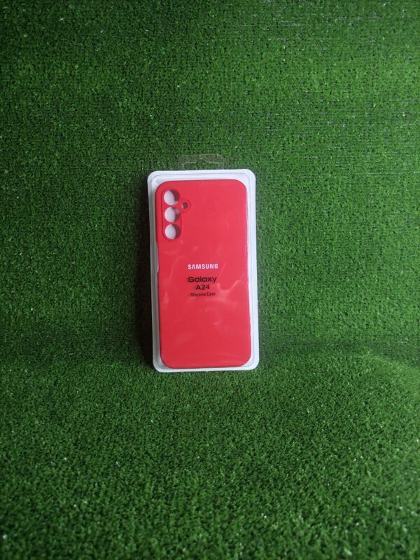 Samsung Galaxy A24| Forro Protector| Silicone Case |Rojo|Samsung  | Carcasa | Funda | Anti Humedad