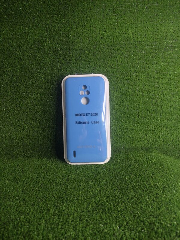 Motorola E7 2020| Forro Protector| Silicone Case |Azul Francia |Motorola  | Carcasa | Funda | Anti Humedad