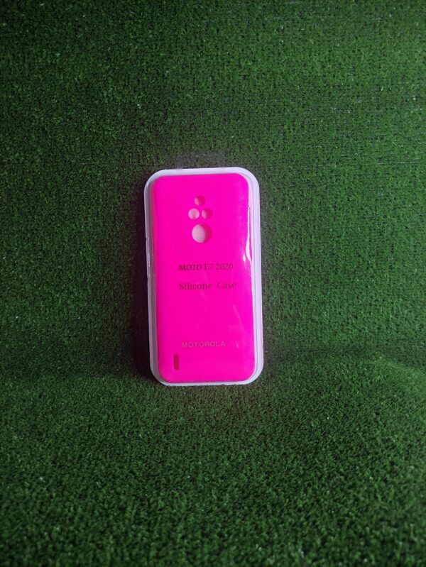 Motorola E7 2020| Forro Protector| Silicone Case |Fucsia Neon|Motorola  | Carcasa | Funda | Anti Humedad