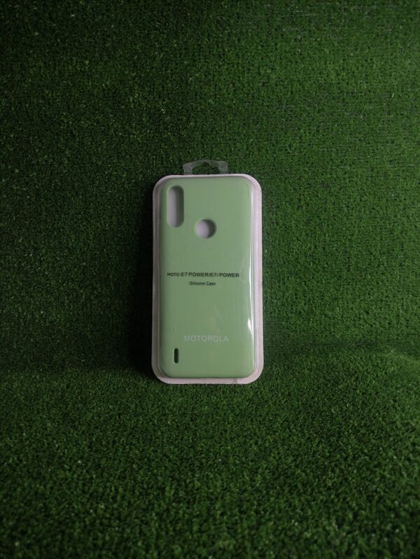 Motorola E7i Power | Forro Protector| Silicone Case |Verde Manzana |Motorola  | Carcasa | Funda | Anti Humedad