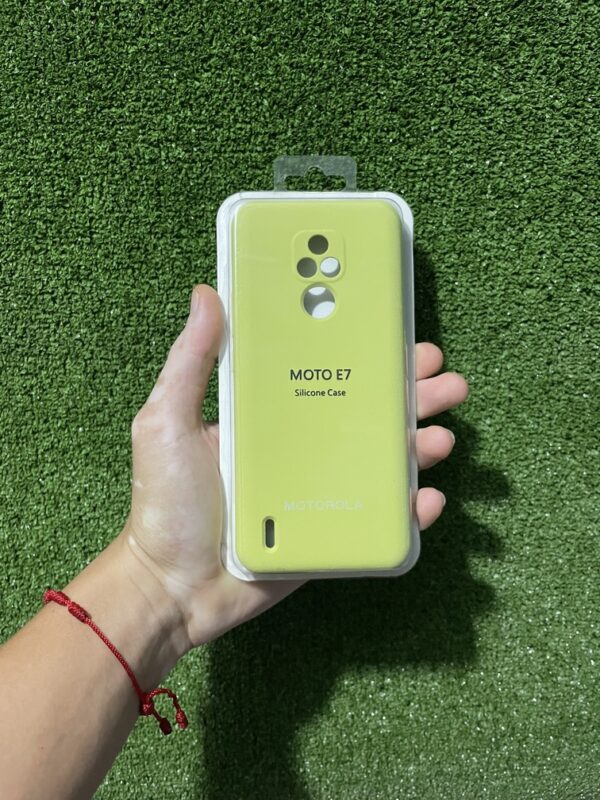 Motorola Moto E7 | Case Rigido | Silicone Case | Carcasa Protectora | Full Proteccion | Antihumedad | Color*